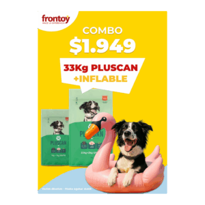 combo alimento para mascotas pluscan, 33kg